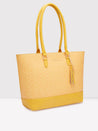 Caprese Cleo Laptop Tote Large Yellow
