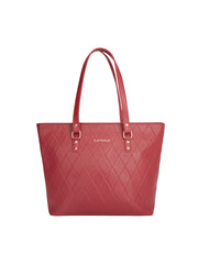 Caprese Claudiaa Large Cherry Red Tote Bag
