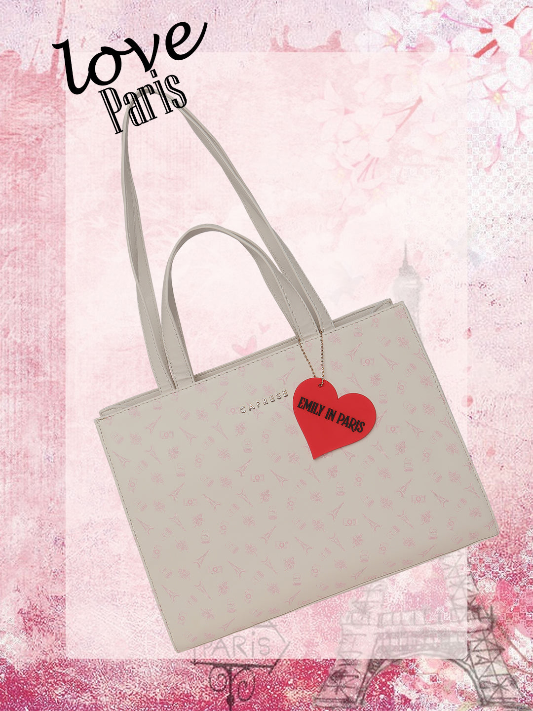 Caprese Emily in Paris Printed Tote Handbag