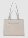 Caprese Emily In Paris Printed Tote Handbag Beige