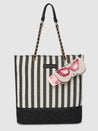 Caprese Emily In Paris Printed Medium Tote Handbag Black