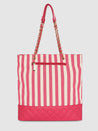 Caprese Emily In Paris Printed Medium Tote Handbag Pink