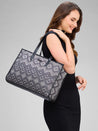 Caprese Daisy Tote Large Abstract Women'S Handbag Grey