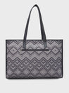 Caprese Daisy Tote Large Abstract Women'S Handbag Grey