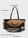 Caprese Daisy Tote Large Abstract Women'S Handbag Grey