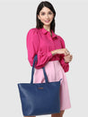 Caprese Dania Small Tote Solid Faux Leather For Women