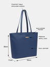 Caprese Dania Small Tote Solid Faux Leather For Women