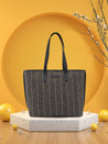 Caprese Evana Tote Medium Striped Women'S Handbag Brown
