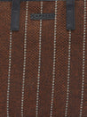 Caprese Evana Tote Medium Striped Women'S Handbag Rust