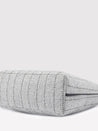 Caprese Evana Tote Medium Striped Women'S Handbag Silver