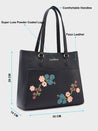 Caprese Erica Tote Medium Floral Women'S Office Handbag Black