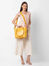 Caprese Esme Tote Medium Yellow Office Handbag