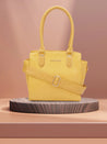 Caprese Esme Tote Medium Yellow Office Handbag