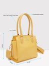 Caprese Esme Tote Medium Yellow Office Handbag