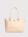 Caprese Fiona Tote Large Office Handbag Beige