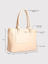 Caprese Fiona Tote Large Office Handbag Beige