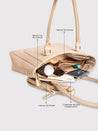 Caprese Fiona Tote Large Office Handbag Beige