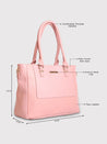 Caprese Fiona Tote Large Office Handbag Light Pink