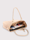 Caprese Fiona Laptop Tote Large Office Handbag Beige
