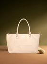 Caprese Fiona Laptop Tote Large Office Handbag Beige