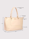 Caprese Fiona Laptop Tote Large Office Handbag Beige