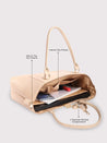 Caprese Fiona Laptop Tote Large Office Handbag Beige