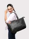 Caprese Fiona Laptop Tote Large Office Handbag Black