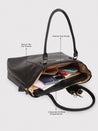 Caprese Fiona Laptop Tote Large Office Handbag Black