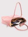 Caprese Fiona Laptop Tote Large Office Handbag Light Pink