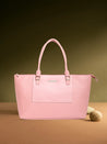 Caprese Fiona Laptop Tote Large Office Handbag Light Pink