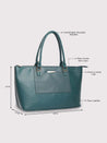 Caprese Fiona Laptop Tote Large Office Handbag Teal