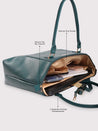 Caprese Fiona Laptop Tote Large Office Handbag Teal