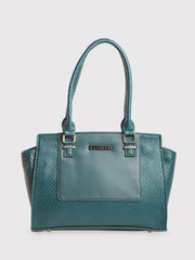 Caprese Fiona Medium Teal Tote Bag