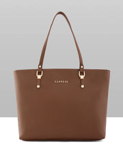 Caprese Gary Large Tan Tote Bag