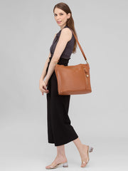 Caprese Gladys Medium Tan Tote Bag