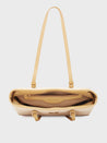 Caprese Georgia Tote Medium Self Design Womens Handbag Light Yellow