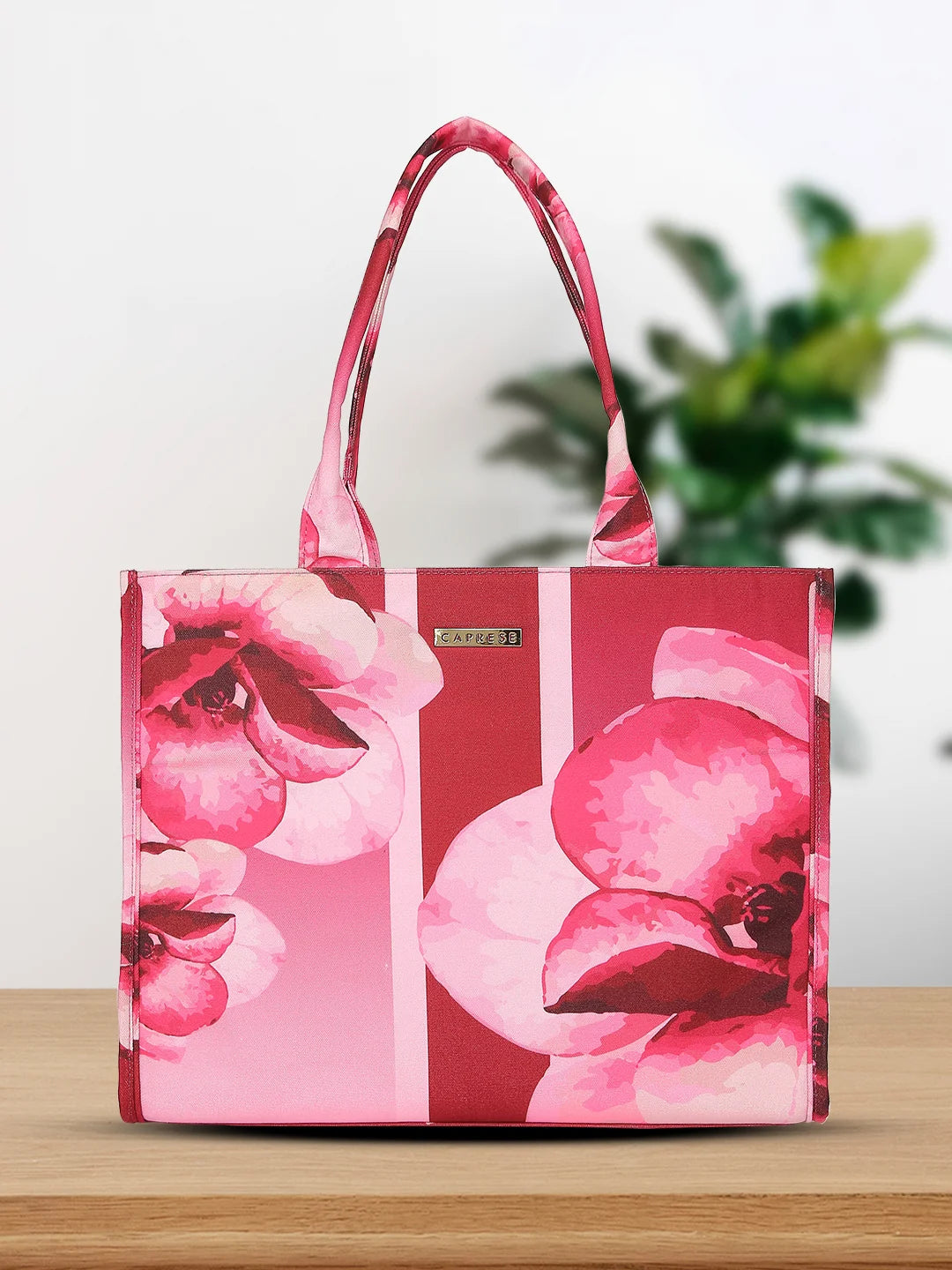 Buy Caprese Iris X Large Pink Tote Bag @ Rs.1679 | Caprese Bags