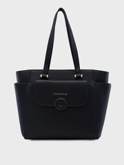 Caprese Jackie Large Black Tote Bag