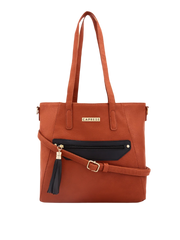 Caprese Jane Large Tan Tote Bag