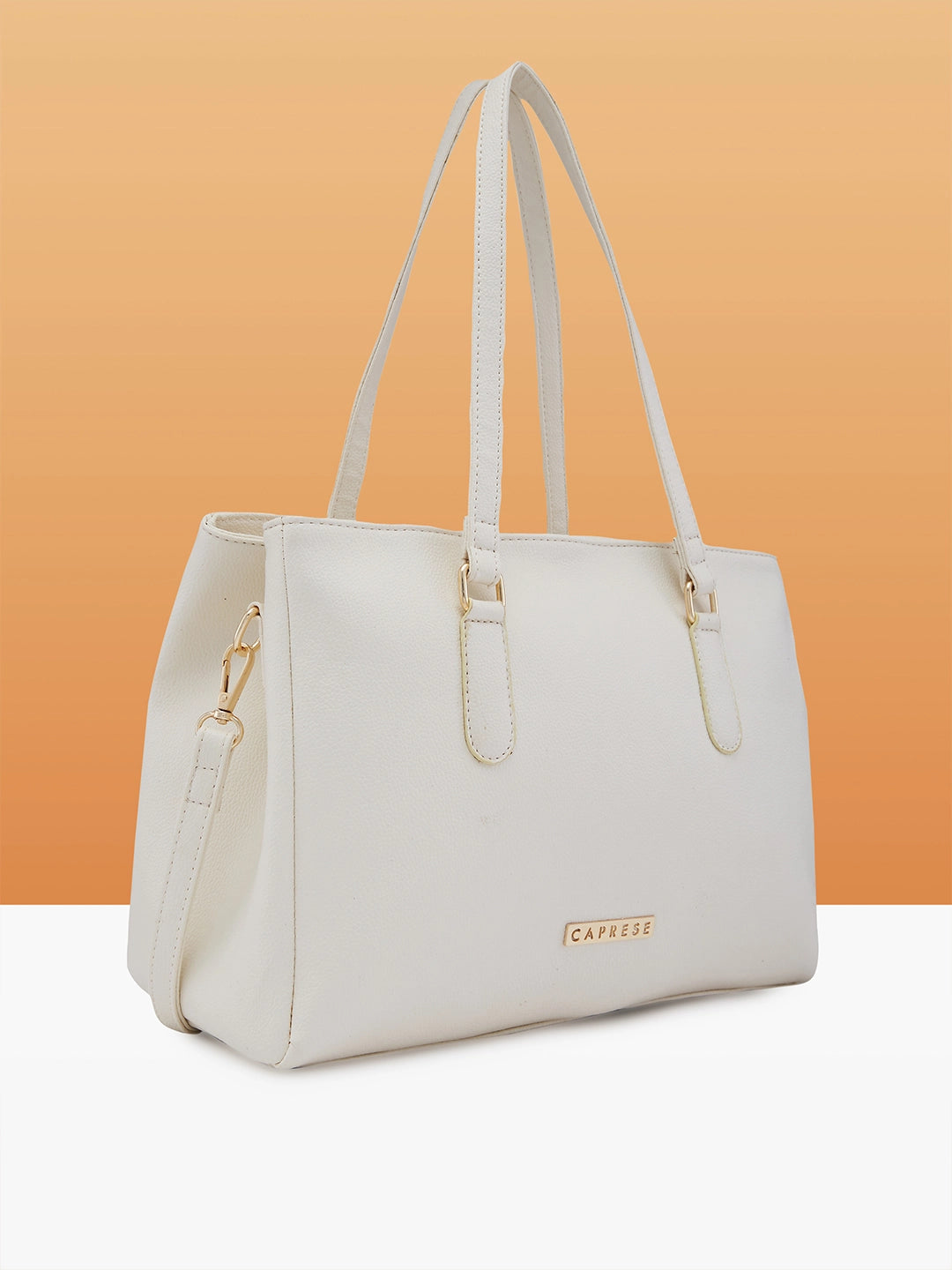 Buy Caprese Jolie Medium Off White Tote Bag @ 959 | Caprese Bags