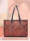 Caprese Kaya Tote Large Printed Womens Handbag Red