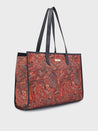 Caprese Kaya Tote Large Printed Womens Handbag Red