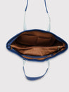 Caprese Lucca Tote Medium Solid Women'S Office Handbag Navy