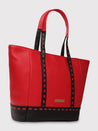 Caprese Lucca Tote Medium Solid Women'S Office Handbag Red