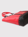 Caprese Lucca Tote Medium Solid Women'S Office Handbag Red