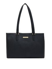 Caprese Lidwina Large Black Tote Bag