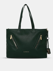 Caprese Lilith Tote Large Green Laptop Bag