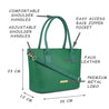 Caprese Lucya Tote Small Green