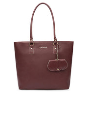Caprese Lexi Large Cherry Lacquer Laptop Tote Bag