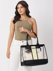 Caprese Madonna X-Large Black Laptop Tote Bag